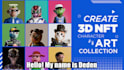 create 3d character nft art collection