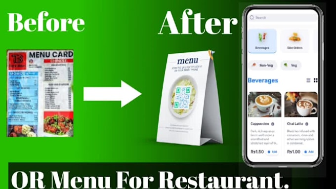 create a digital qr code menu for your restaurant