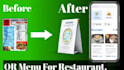 create a digital qr code menu for your restaurant
