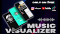 create unique music promo audio visualizer or audio spectrum