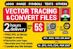 convert logo to vector, ai, eps vector tracing, vector
