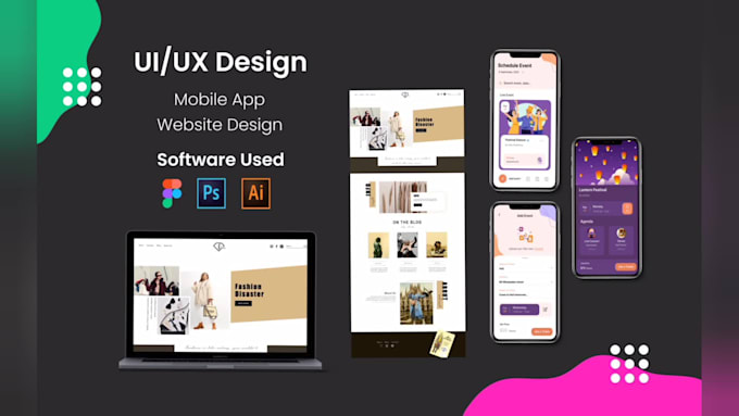 Create website ui ux design and mobile app ui ux design by Roma_na | Fiverr