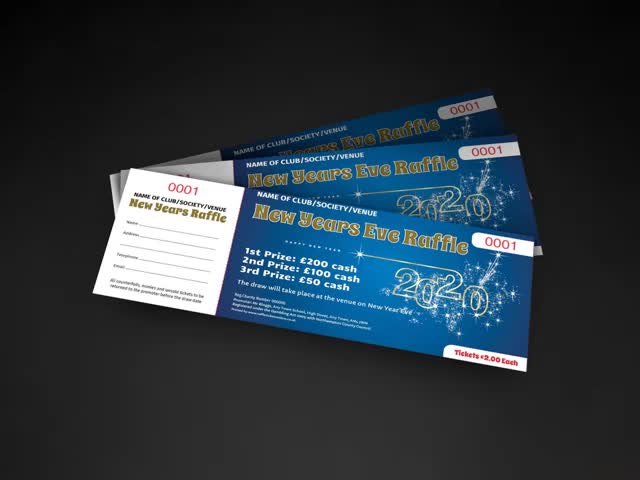 design raffle ticket, even ticket, boarding pass in 6hrs