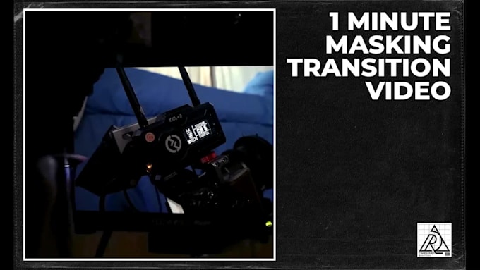 1 minute video editing, with masking transitions