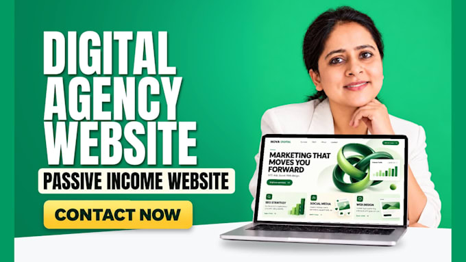 a digital agency and digital marketing website for passive income