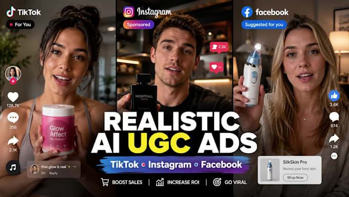 do realistic ai ugc video ads for tiktok, instagram and facebook