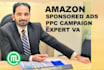 be your amazon PPC expert for amazon ads, amazon ppc campaign management
