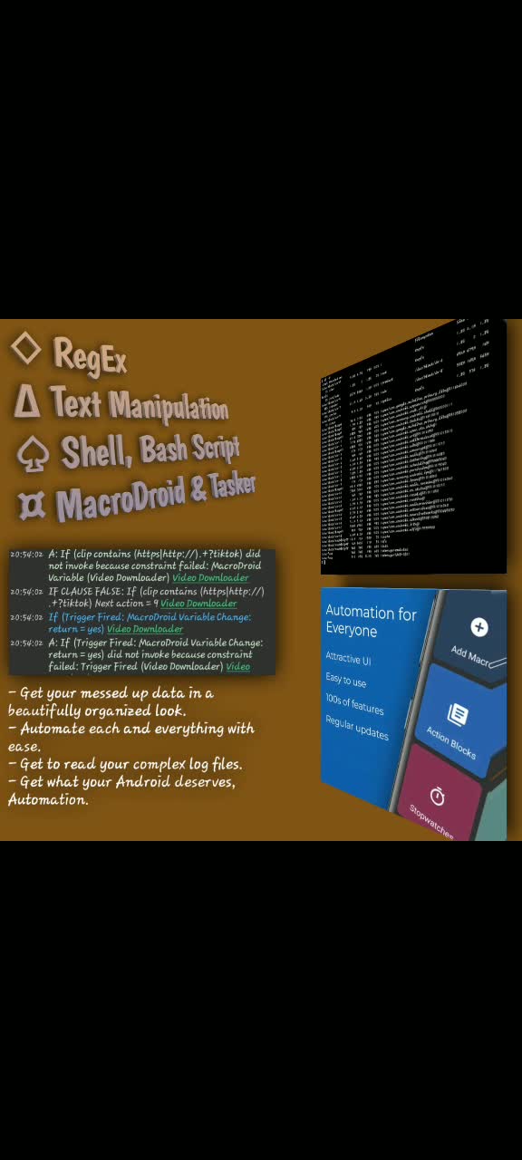 automate tasks on android, ios and browsers