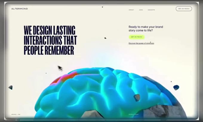 design 3d interactive webflow website with gsap scroll animation three js webgl