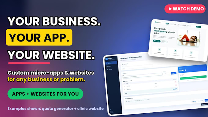 build a custom micro app or simple tool for your business
