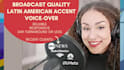 record professional latin american accent voice over