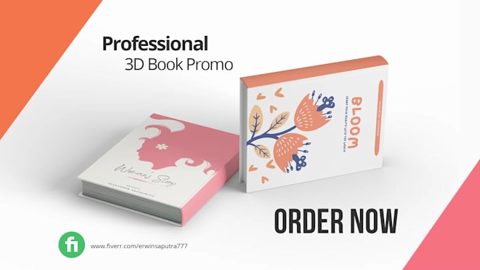 Best Deals! I will create an amazing and unique 3d book promo video or teaser  for $25