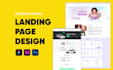 design the landing page in figma