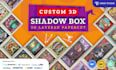 design a custom 3d layered svg shadow box for cricut