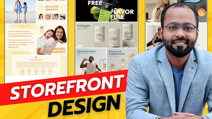 create amazon brand store or amazon storefront design or amazon store design