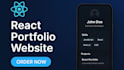 build a modern react portfolio website