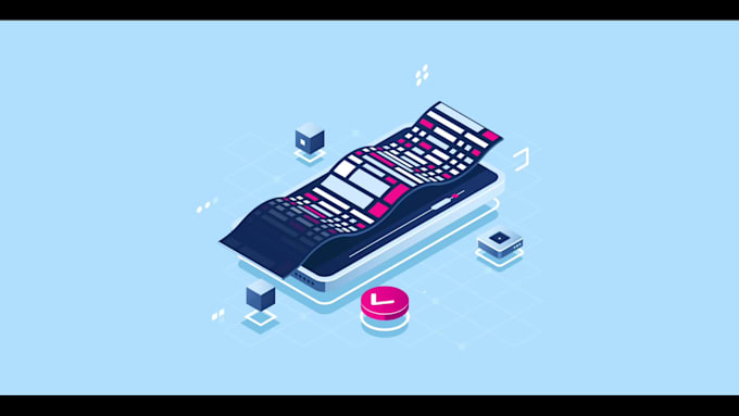 make a beautiful svg isometric animation for your website