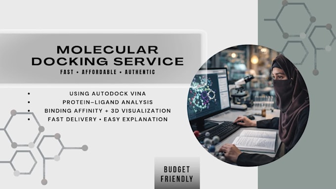 do professional molecular docking and protein ligand analysis