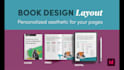 design a unique book layout of your interior pages and cover