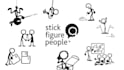 design custom stickman, stickmen, stick figures illustration or animation