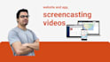 screencast instructional video tutorial for website or app with voice over