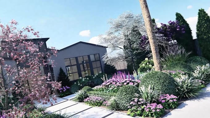 create 3d botanical design with expert plant selection