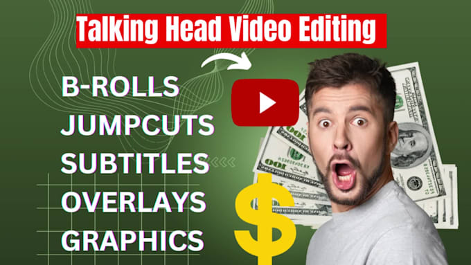 edit talking head videos with b rolls, text, graphics