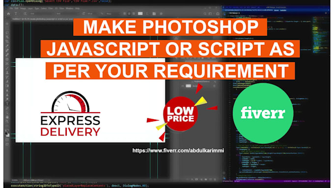 Make photoshop javascript or script as per your requirement by ...