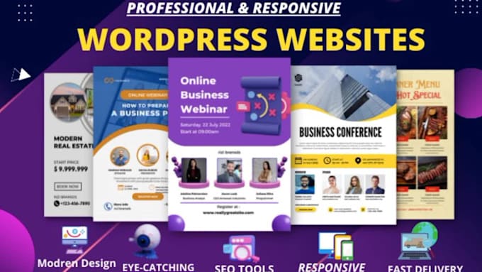 build professional and responsive wordpress website development in 24 hours