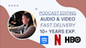 edit your podcast audio and video for a polished, pro result