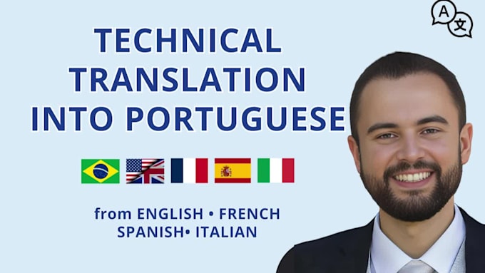 translate technical content into portuguese