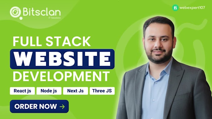 full stack react next js node js developer for custom website and web app