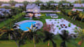 do landscape rendering, garden, patio, pool, backyard design