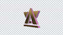 do 360 3d rotating logo animation spin gif perfect loop