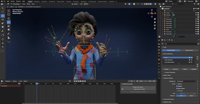 Create game ready 3d character rigging in maya, blender by Mr3d ...