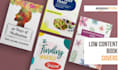 design low content book cover, paperback and hardcover