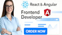 build responsive react or angular frontend web applications