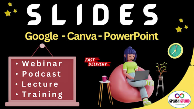design slides for the course, lessons, modules, training, webinar, canva
