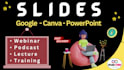 design slides for the course, lessons, modules, training, webinar, canva