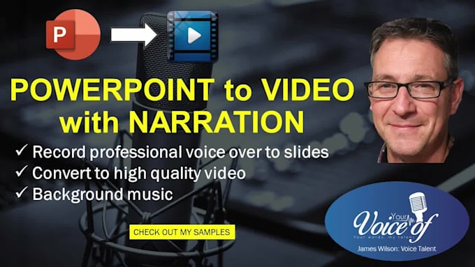 turn powerpoint or google slideshow to video with voice over