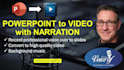turn powerpoint or google slideshow to video with voice over