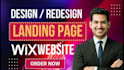 design figma to wix, redesign wix landing page, wix studio website development