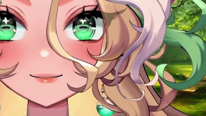 draw rig female vtuber model live2d model anime vtuber commission vtube studio