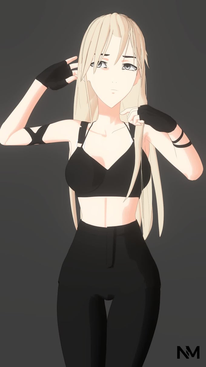 create 3d model characters anime