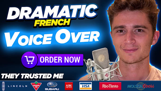 record a french voice over for ads and commercials