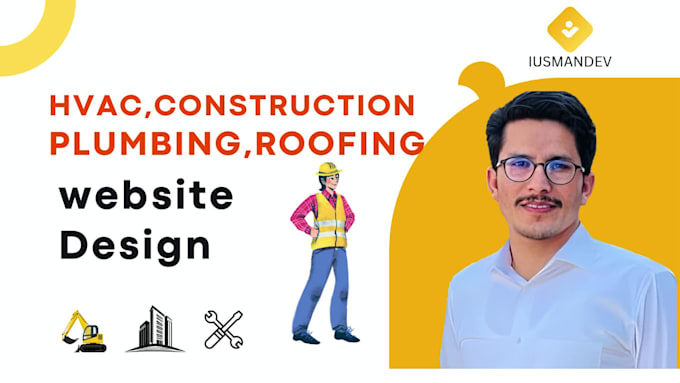 design hvac, roofing, plumbing, construction website