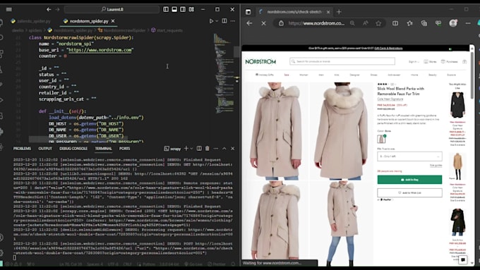 scrape data from websites using python