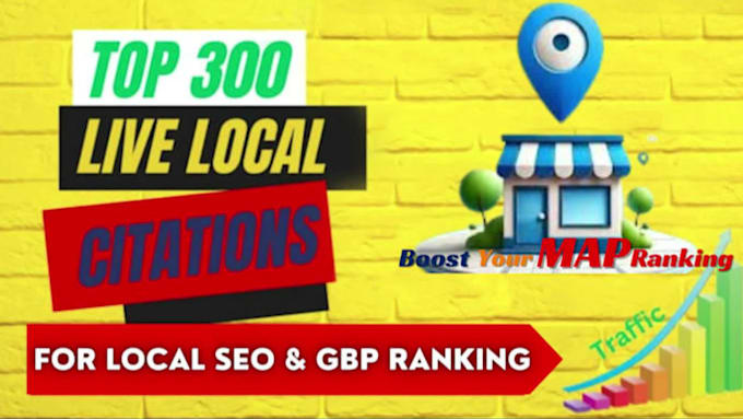 do 300 local SEO citations for gbp google map ranking