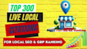 do 300 local SEO citations for gbp google map ranking