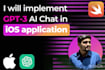 create ios swift mobile app using chatgpt open ai API
